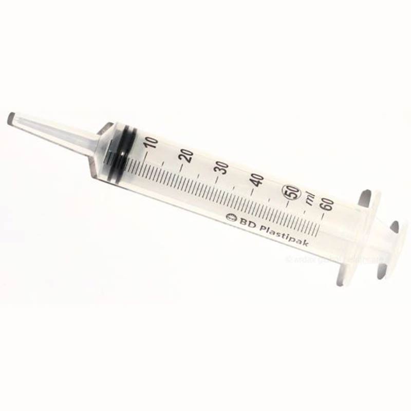 BD Plastipak 50ml Catheter Tip Syringes - 60pack