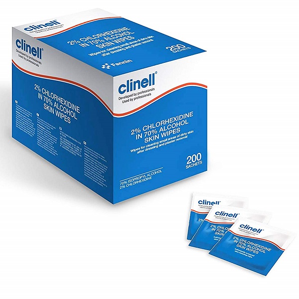 Clinell Alcohol Skin Wipes
