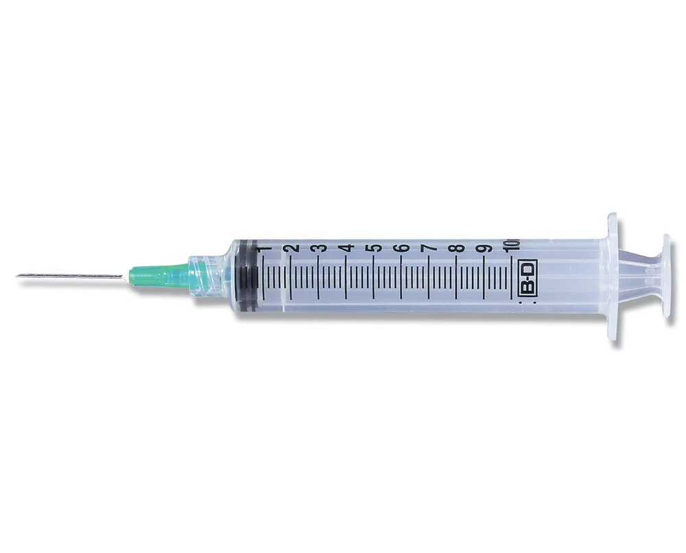 Medimax 10ml Syringe with 21G Needle