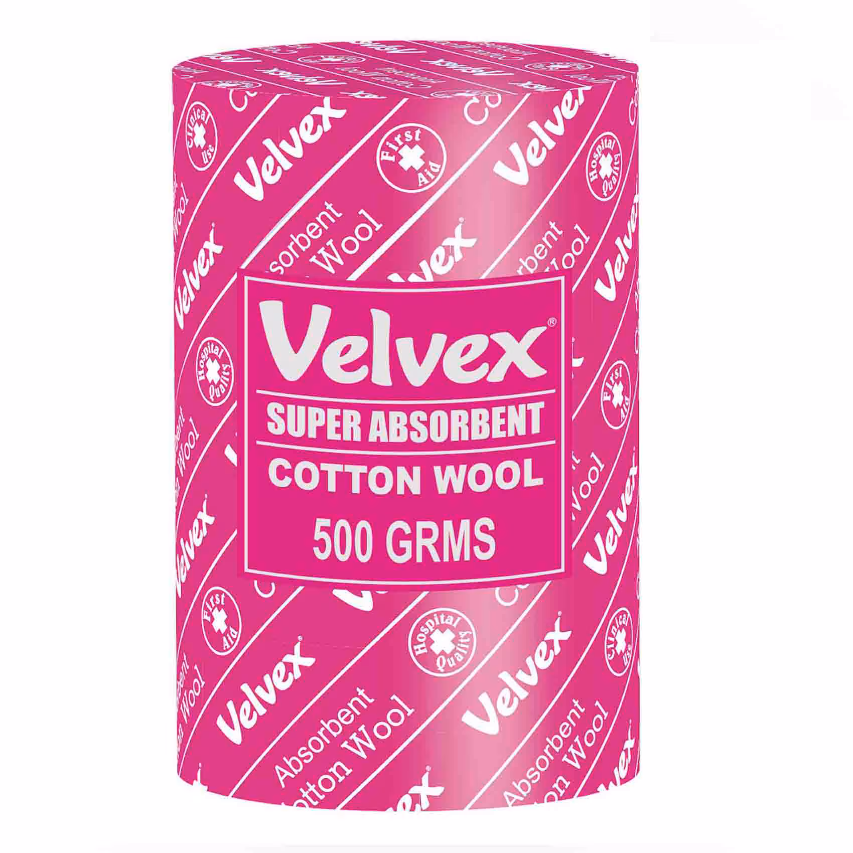 Velvex 500gms Cotton Wool - 12 Rolls